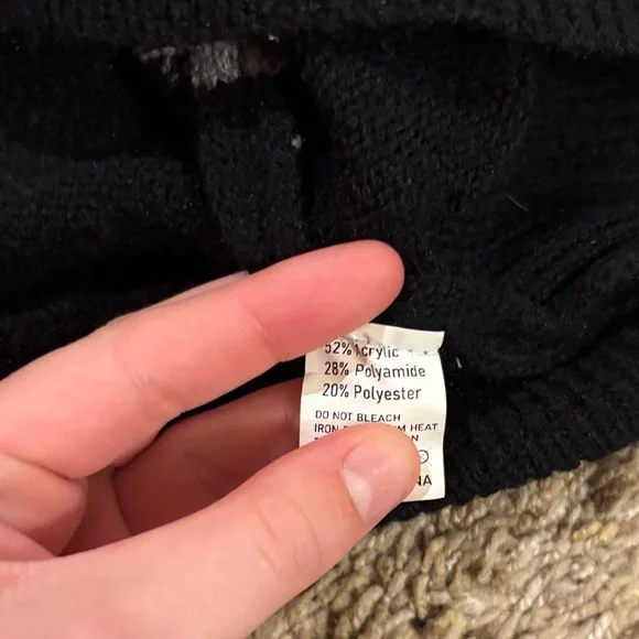 Tri-Tone Sweater in Cream, Gray, and Black - Picture 5 of 7